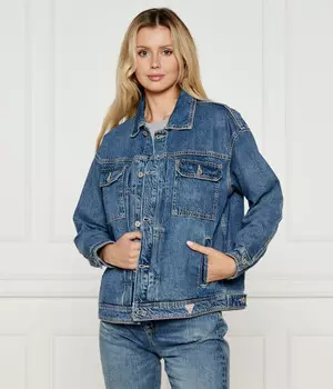 Джинсовая куртка женская Guess Jeans Parisienne классическая, синий