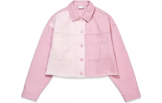 Джинсовая куртка женская из коллекции Sports Life, розовая Lining