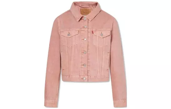 Джинсовая куртка женская розовая Levi’S