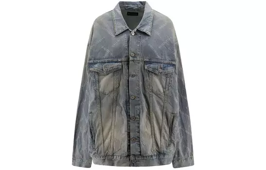 Джинсовая куртка женская синяя Balenciaga