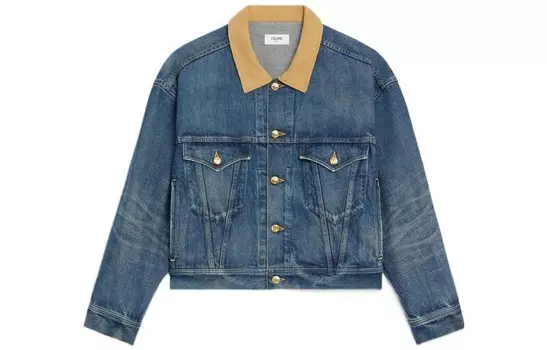 Джинсовая куртка женская синяя Celine