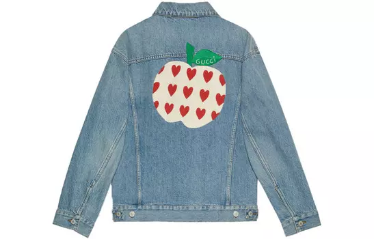 Джинсовая куртка женская синяя Gucci