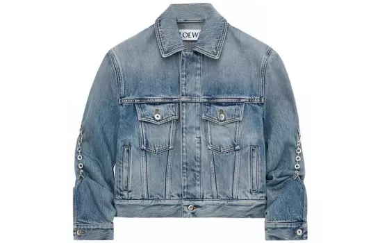 Джинсовая куртка женская синяя Loewe