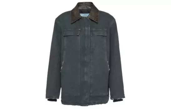 Джинсовая куртка женская синяя Prada