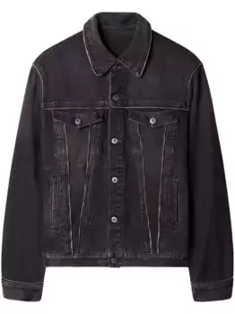 Джинсовая куртка Zip Skate OFF-WHITE, серый