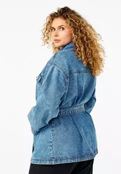 Джинсовая куртка Zizzi, синий деним