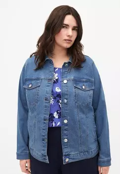 Джинсовая куртка Zizzi, синий деним