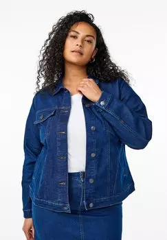 Джинсовая куртка Zizzi, темно-синий