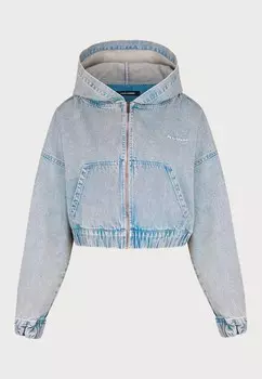 Джинсовая куртка ZONA CROPPED ZIP Pegador, светло-голубой деним