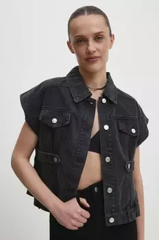 Джинсовая майка Answear Lab, черный