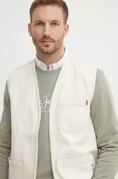 Джинсовая майка Pepe Jeans, бежевый