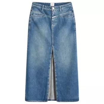 Джинсовая макси-юбка Closed, синий