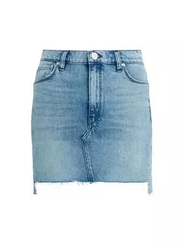 Джинсовая Мини - Юбка Hudson Jeans Viper, голубой
