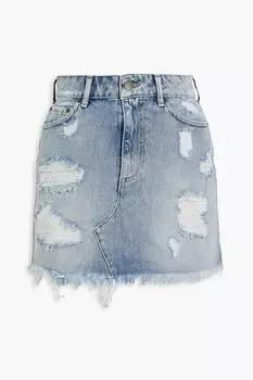 Джинсовая мини-юбка Alli с потертостями SER.O.YA, синий