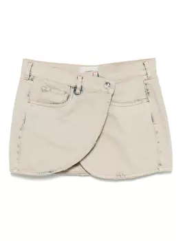 Джинсовая мини-юбка Coperni, серый