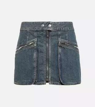 Джинсовая мини-юбка fatsia Isabel Marant, синий