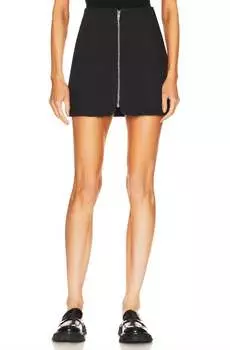 Джинсовая мини-юбка Layla черного цвета Free People