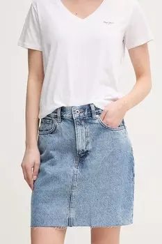 Джинсовая мини-юбка MINI SKIRT HW Pepe Jeans, синий