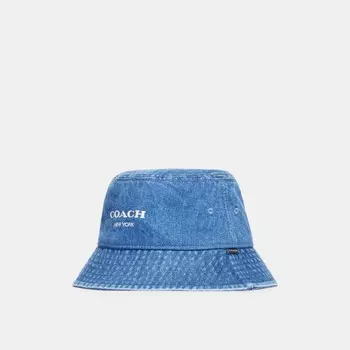 Джинсовая панама COACH, цвет denim