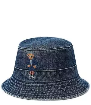 Джинсовая панама Polo Ralph Lauren Polo Bear, синий