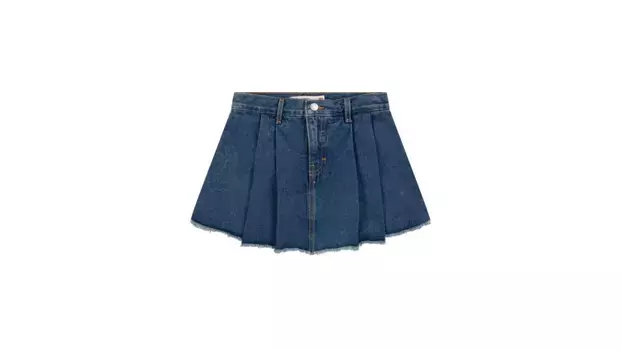Джинсовая плиссированная юбка для больших девочек 7–16 лет Levi's, цвет Wallflower