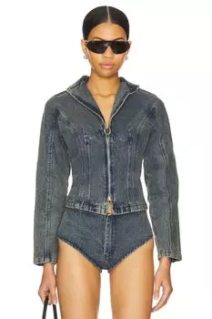 Джинсовая приталенная куртка 1Xblue, синий