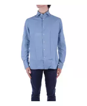 Джинсовая яхтенная рубашка с пуговицами спереди Paul & Shark, синий