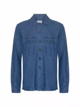 Джинсовая рубашка Alessandro Gherardi, тёмно-синий