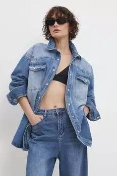 Джинсовая рубашка Answear Lab, синий