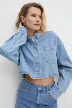 Джинсовая рубашка Answear Lab, синий