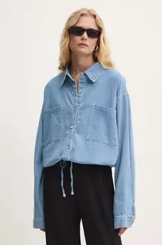Джинсовая рубашка Answear Lab, синий