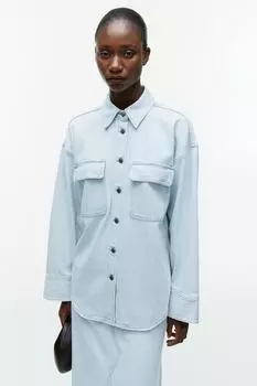 Джинсовая рубашка Arket, синий