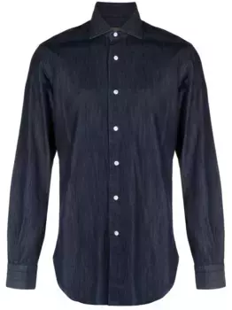 Джинсовая рубашка Barba, синий