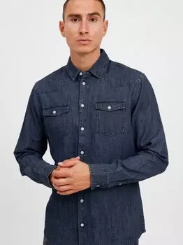 Джинсовая рубашка-бнантес Blend, серый