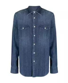 Джинсовая рубашка Boglioli, синий