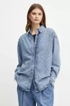 Джинсовая рубашка Boss Orange, синий