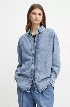 Джинсовая рубашка Boss Orange, синий