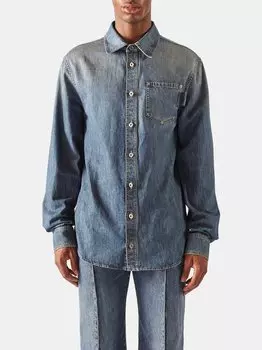 Джинсовая рубашка Bottega Veneta, синий