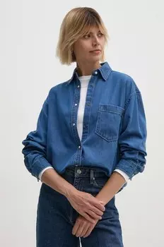 Джинсовая рубашка BOYFRIEND SHIRT Pepe Jeans, синий