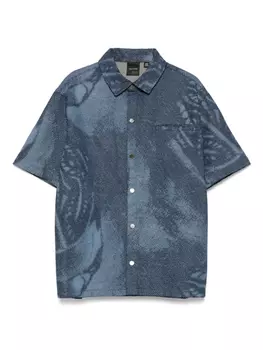 Джинсовая рубашка Braids Daily Paper, синий