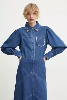 Джинсовая рубашка Bruuns Bazaar, синий