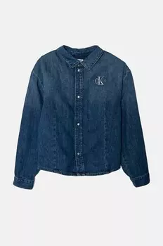 Джинсовая рубашка Calvin Klein Jeans для мальчика/девочки, синий