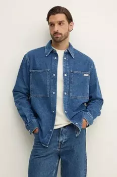 Джинсовая рубашка Calvin Klein Jeans, коричневый