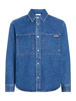 Джинсовая рубашка Calvin Klein Jeans Regular fit Button Up Shirt, синий деним