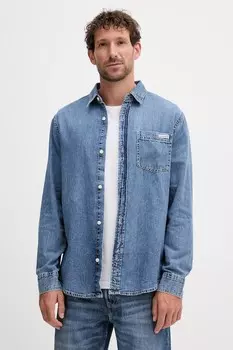 Джинсовая рубашка Calvin Klein Jeans, синий