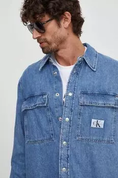 Джинсовая рубашка Calvin Klein Jeans, синий