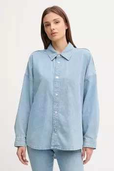 Джинсовая рубашка Calvin Klein Jeans, синий