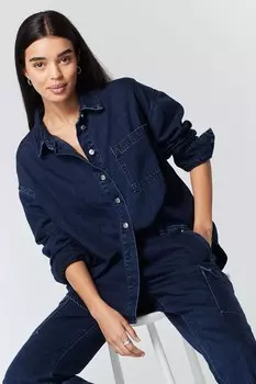 Джинсовая рубашка Carpenter Next, синий