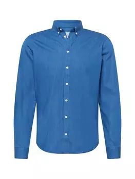 Джинсовая рубашка Casual Friday Regular fit Button Up Shirt Anton, синий деним