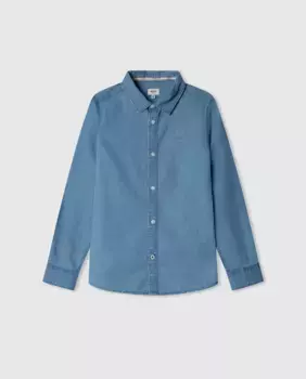 Джинсовая рубашка Chadman для мальчиков Pepe Jeans, голубой